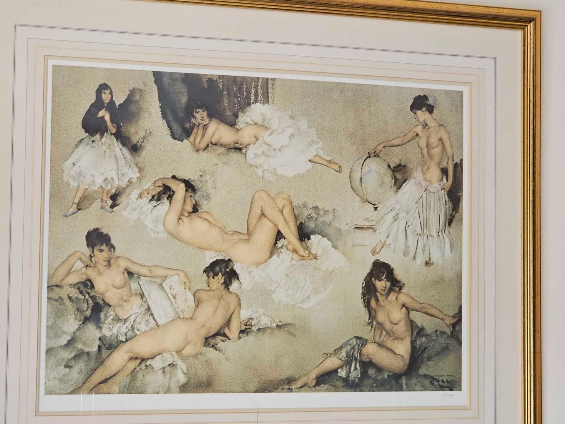 William Russell Flint Variations II Limited Edition Colour Print 232 Of 850 Published March 1994 - Image 3 of 4