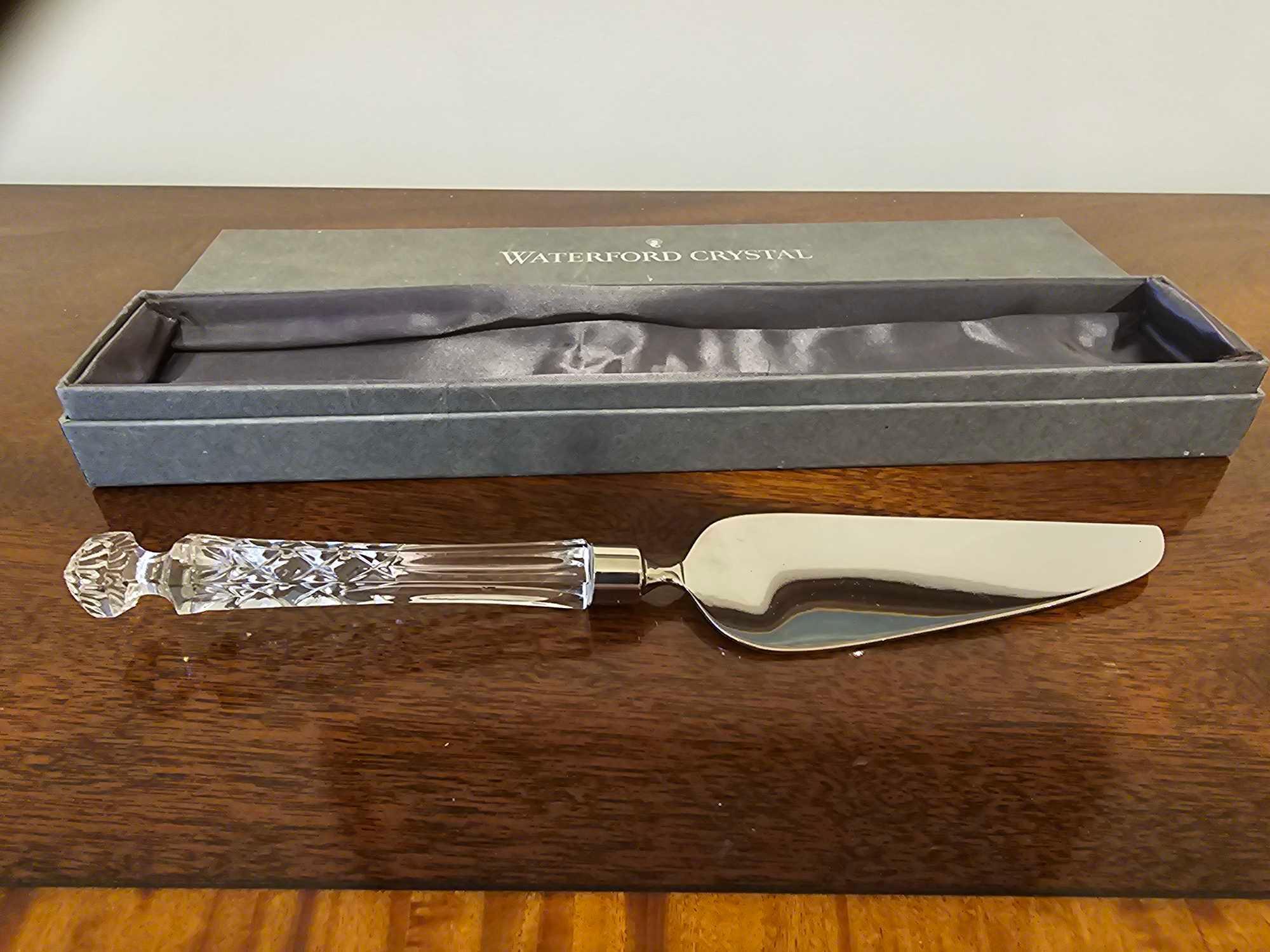 Waterford Crystal Cut Crystal Cake Slice Server 28cm Boxed - Image 3 of 3