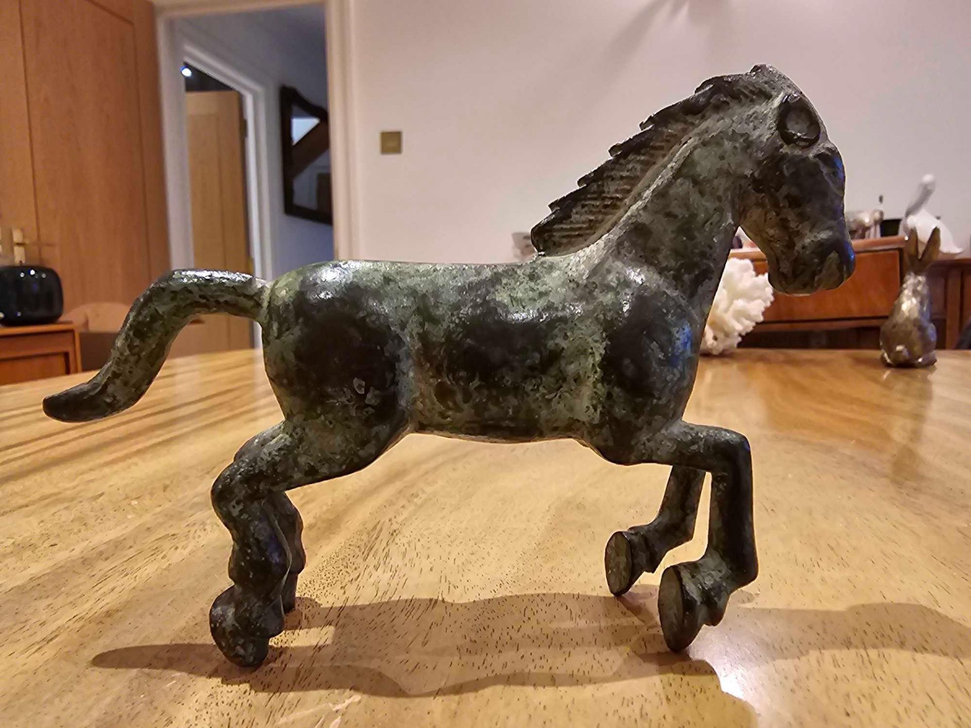A Chinese Soapstone Figure Of A Horse - Image 2 of 5