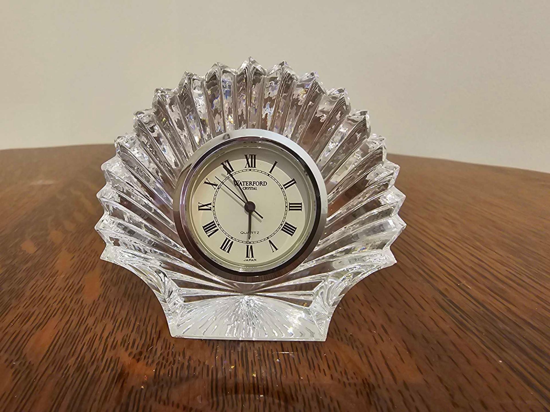 Waterford Crystal Lead Crystal Desk Clock 7 X 7.5cm