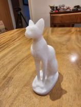 An Onyx Cat Figurine