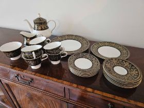Wedgwood Caernarvon Pattern Fine China 24 Piece Part Tea Set As Found