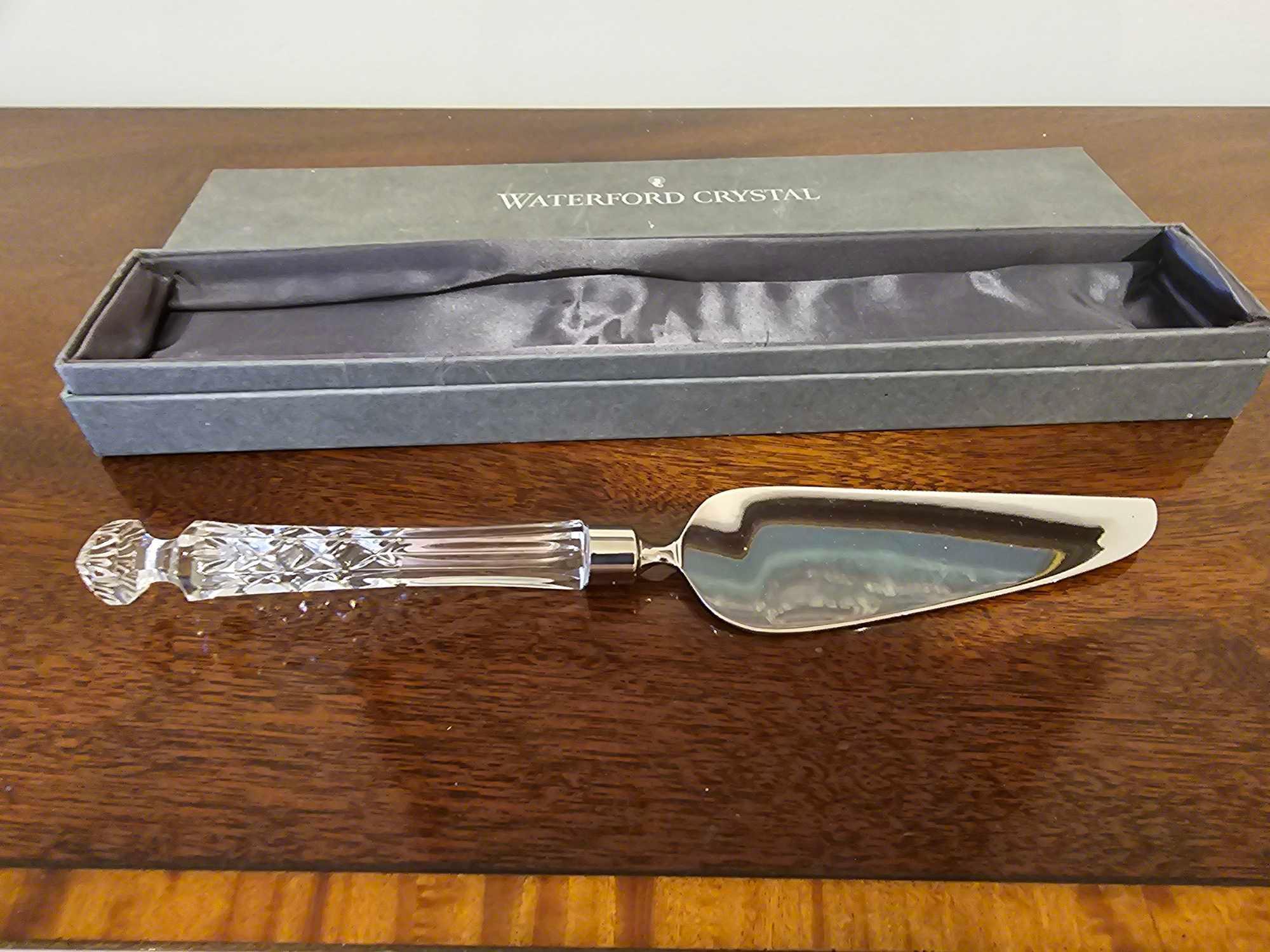 Waterford Crystal Cut Crystal Cake Slice Server 28cm Boxed - Image 2 of 3