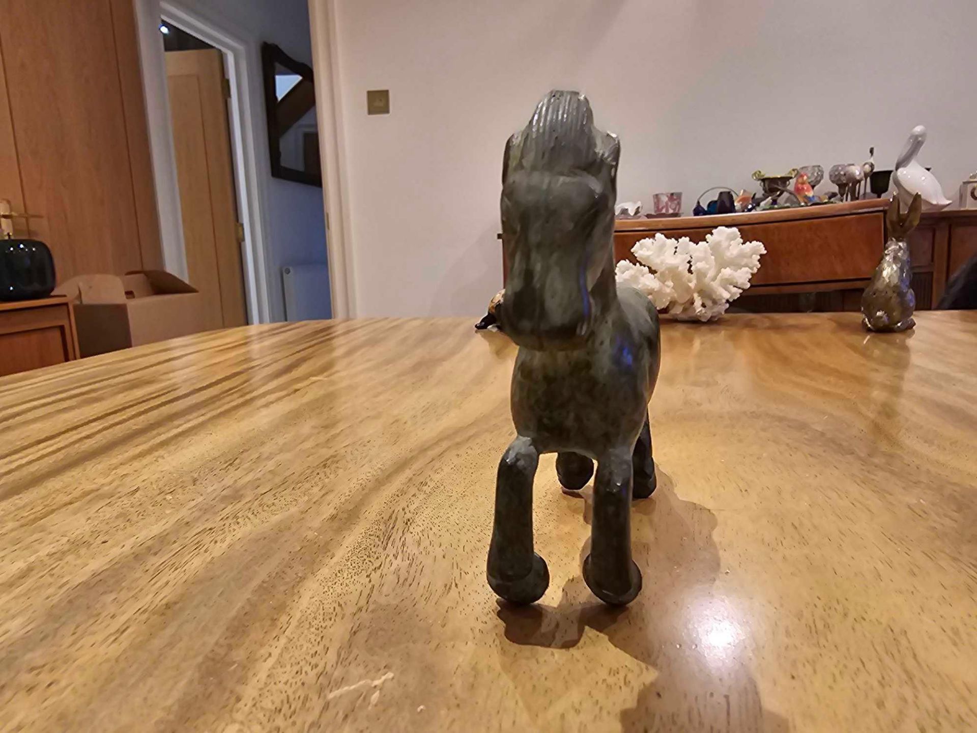 A Chinese Soapstone Figure Of A Horse - Image 4 of 5