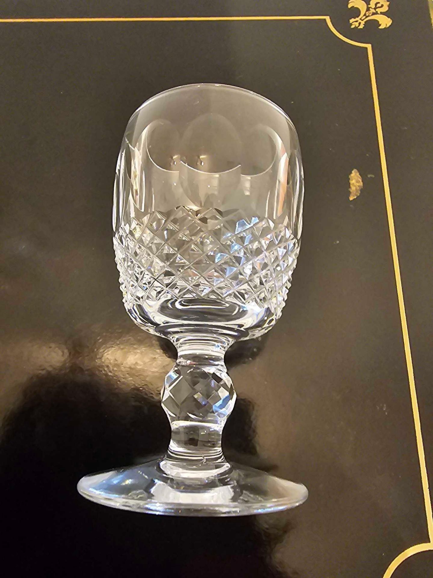 A Set Of 4 X Stuart Crystal Sherry Glasses 10cm Tall - Image 4 of 4