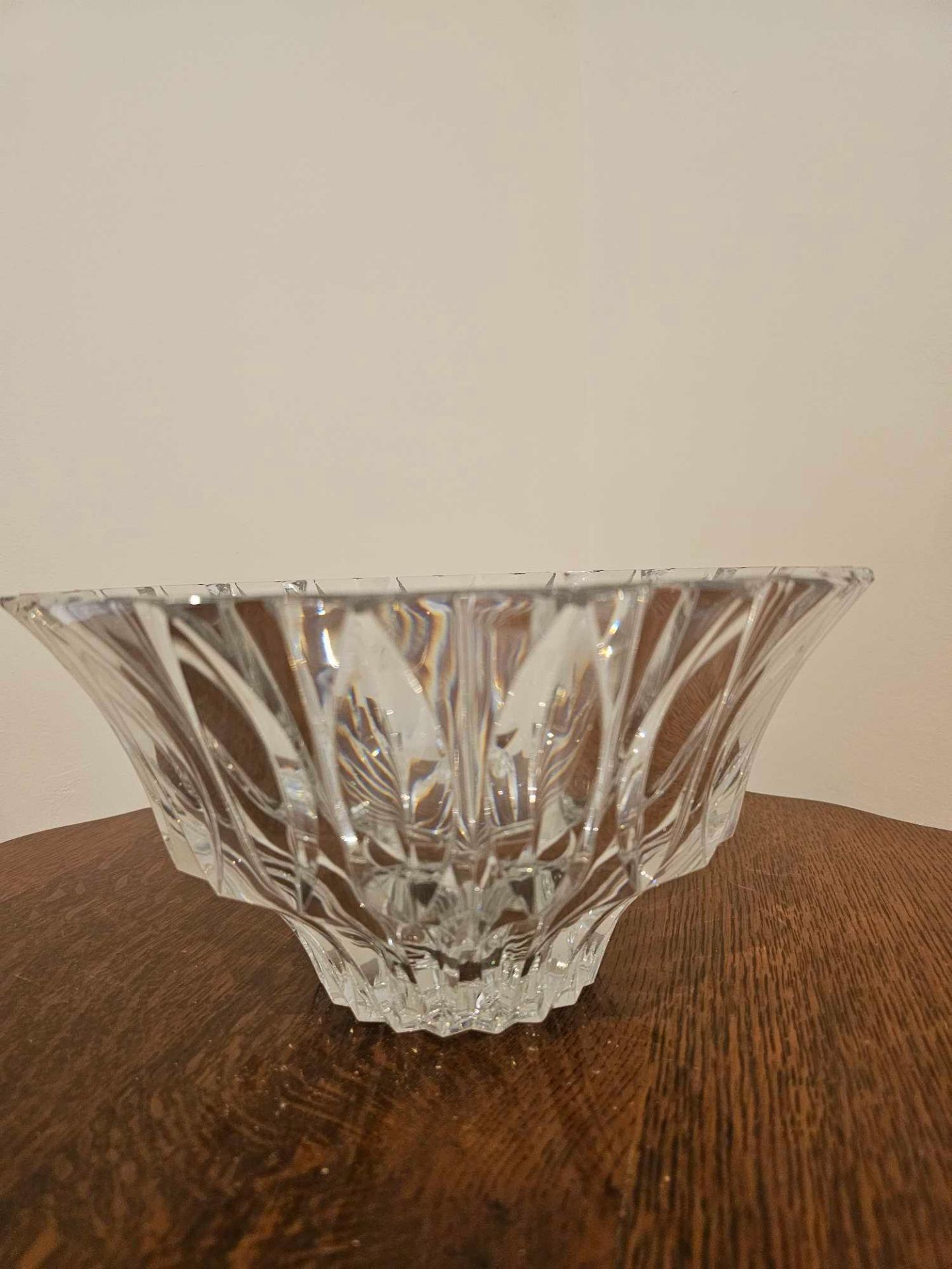 Faceted Cut Crystal Large Bowl 29 X 18cm - Image 5 of 7