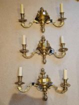 Dernier & Hamlyn Bespoke Lighting 3 X Off Mazarin 2 Arm Wall Light Height 305mm, Width 362mm And