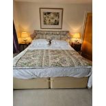 A Superking Divan Bed Set Comprising Of Divan Base, Sleepeeze Deluxe Mattress And A Shaped