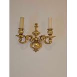 Dernier & Hamlyn Bespoke Lighting 3 X Off Twin Arm Wall Sconces Finished In Lacquered Gilt In The