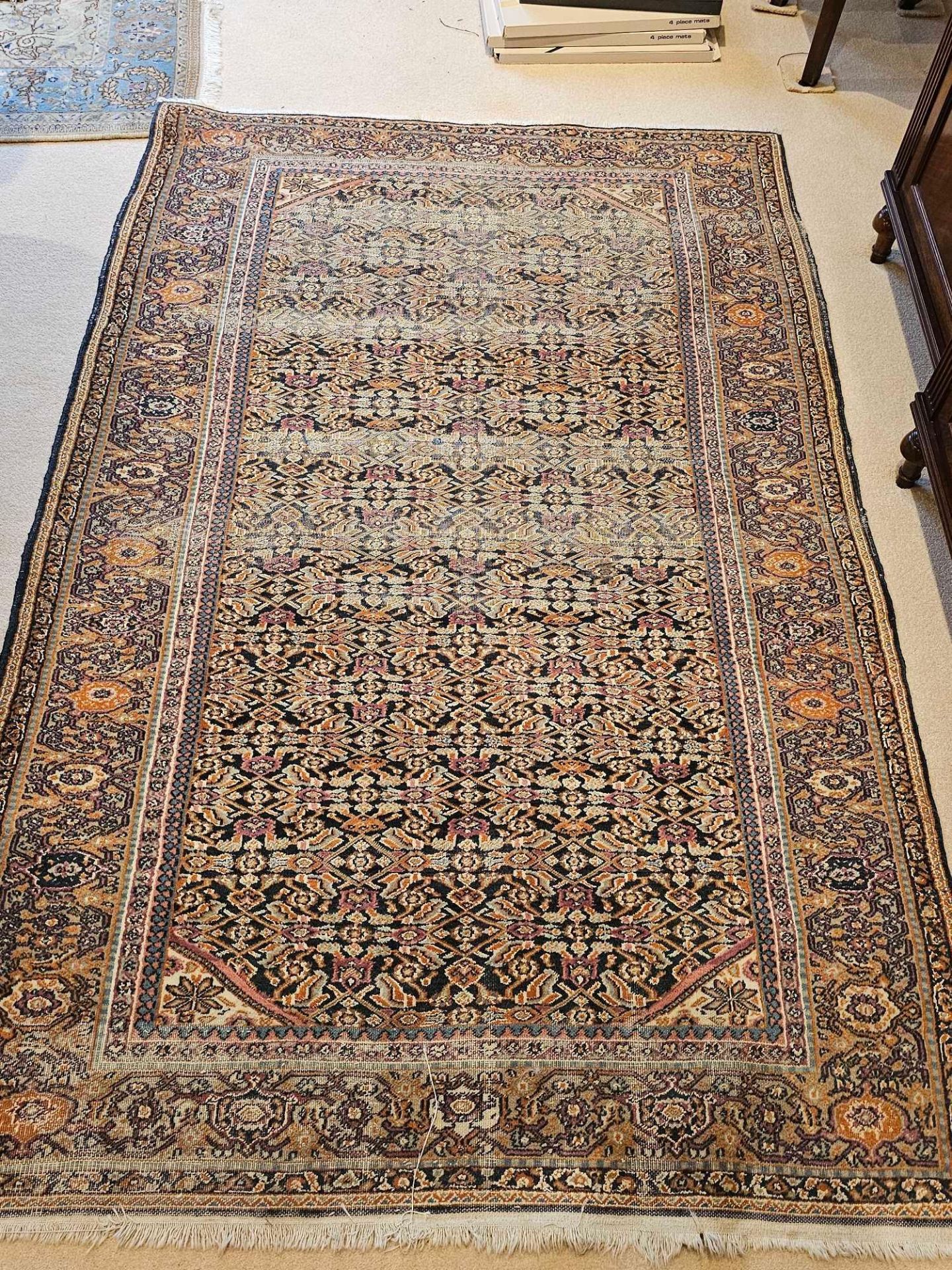 A Tabriz Rug, North West Persia, Wool On Cotton Foundation. The Blue Field With An All-over - Image 2 of 6