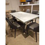 Stromboli Dining Table by Kesterport This glamorous contemporary dining table will add sensational