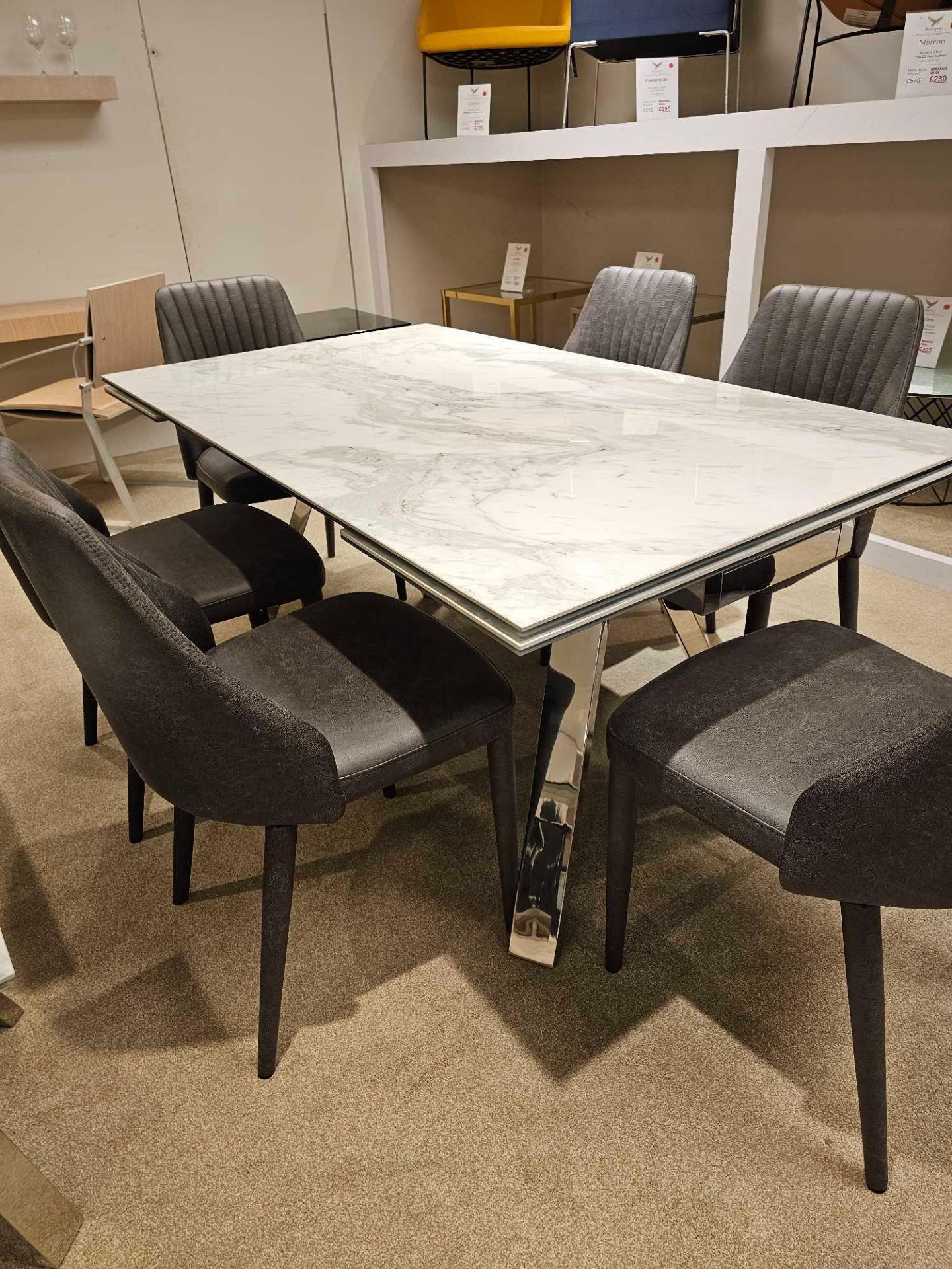 Stromboli Dining Table by Kesterport This glamorous contemporary dining table will add sensational
