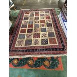 An Iranian Hand Made Wool Souzani Fringed Rug 289 X 204cm