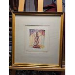 Framed Expressionism Print 54 x 58cm (Hotel 128)