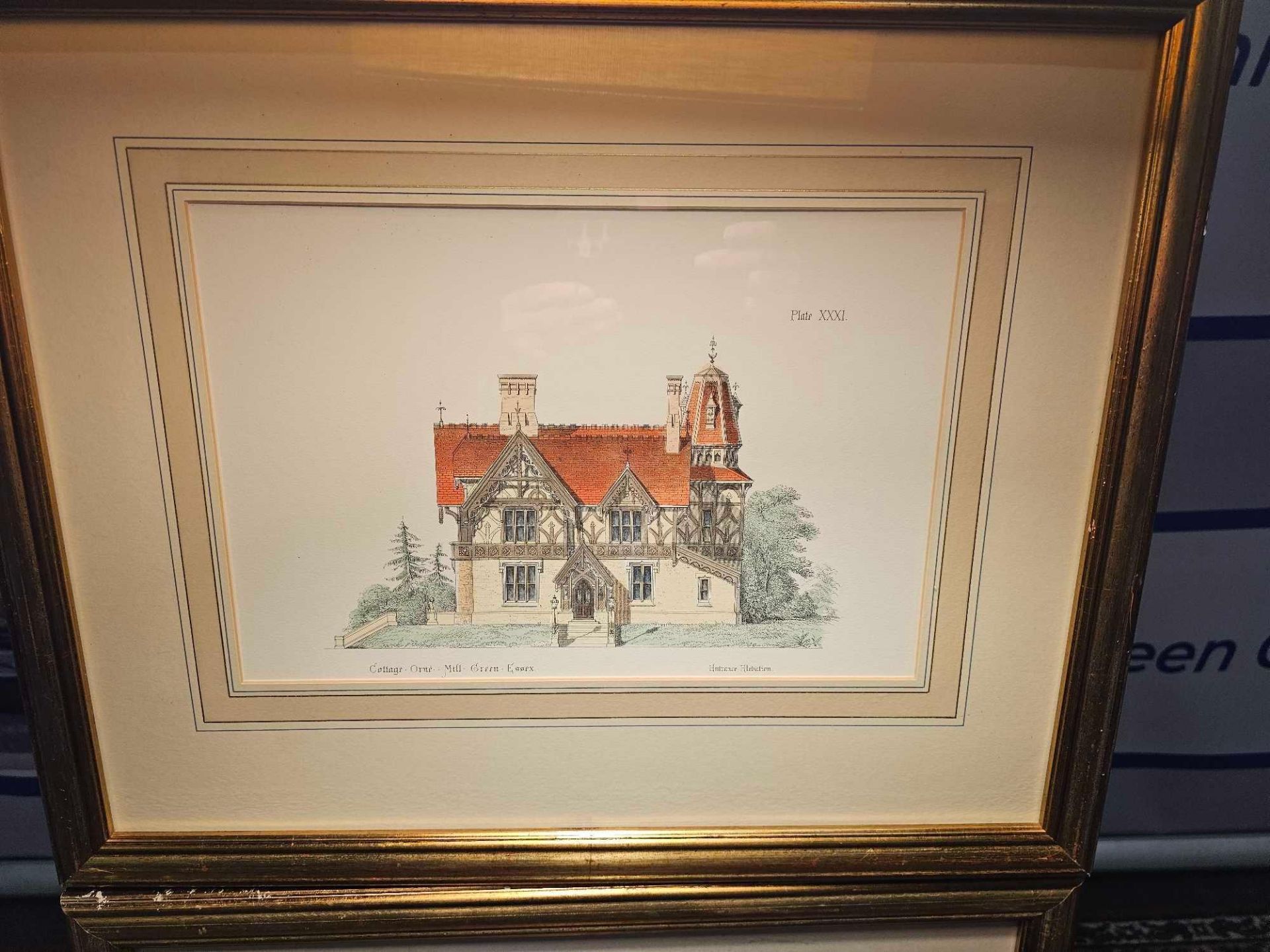 3 x Framed Prints Villa And Cottage Architecture: Select Examples of Country And Suburban Residences - Image 2 of 4