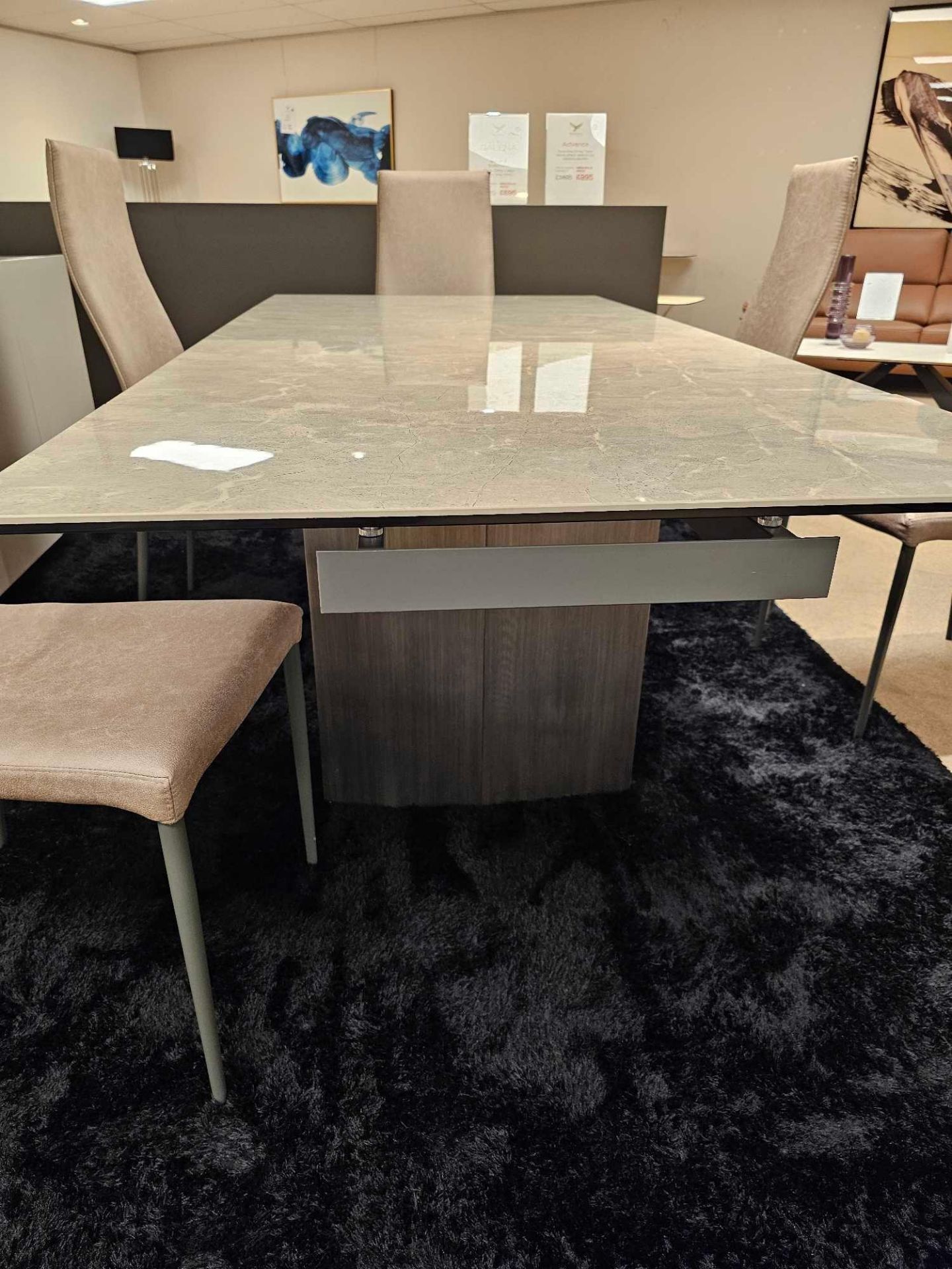 Stromboli Dining Table by Kesterport This glamorous contemporary dining table will add sensational - Image 10 of 13