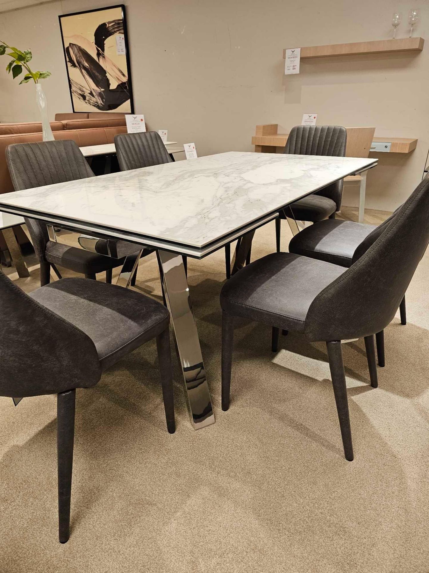 Stromboli Dining Table by Kesterport This glamorous contemporary dining table will add sensational - Image 4 of 11