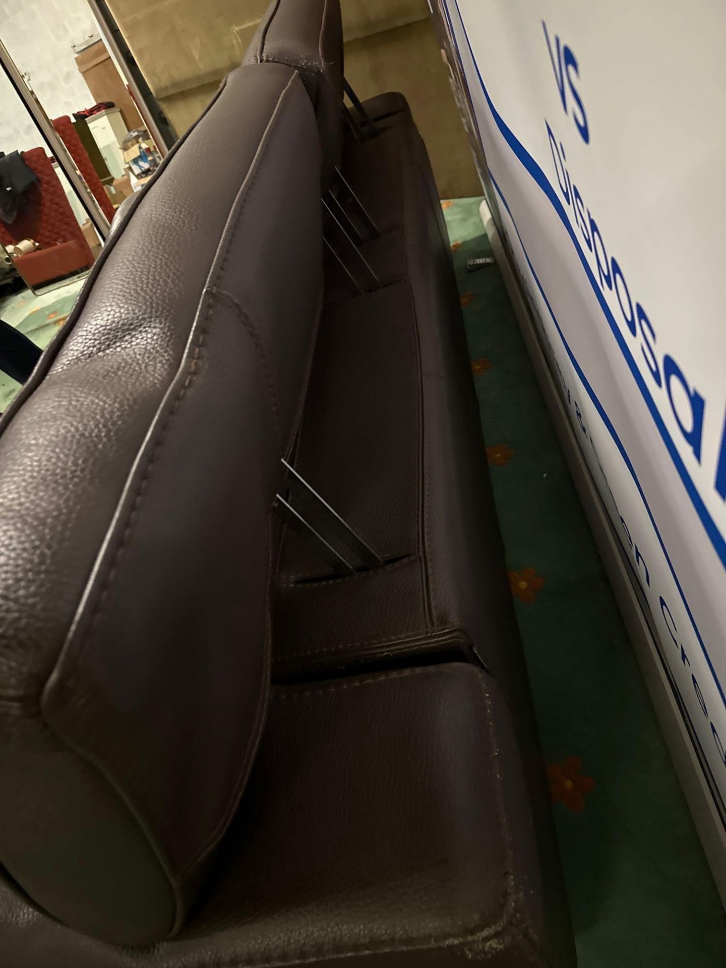 Philippe Bouix For Roche Bobois Ascot 3-Seat Sofa With Foot Stools W. 220 X H. 82 X D. 105 cm - Bild 3 aus 11