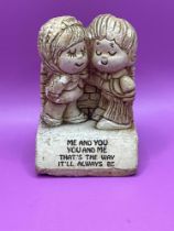 Vintage- Paula 1970 Figurine "Me And You, You And Me" Figurine W-138