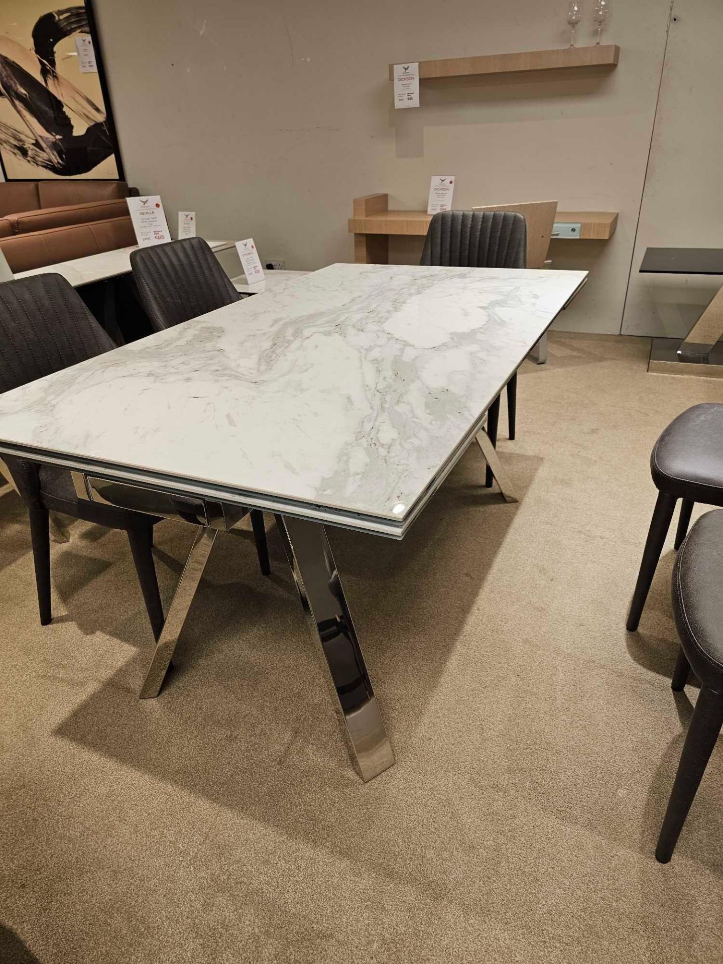 Stromboli Dining Table by Kesterport This glamorous contemporary dining table will add sensational - Image 6 of 11