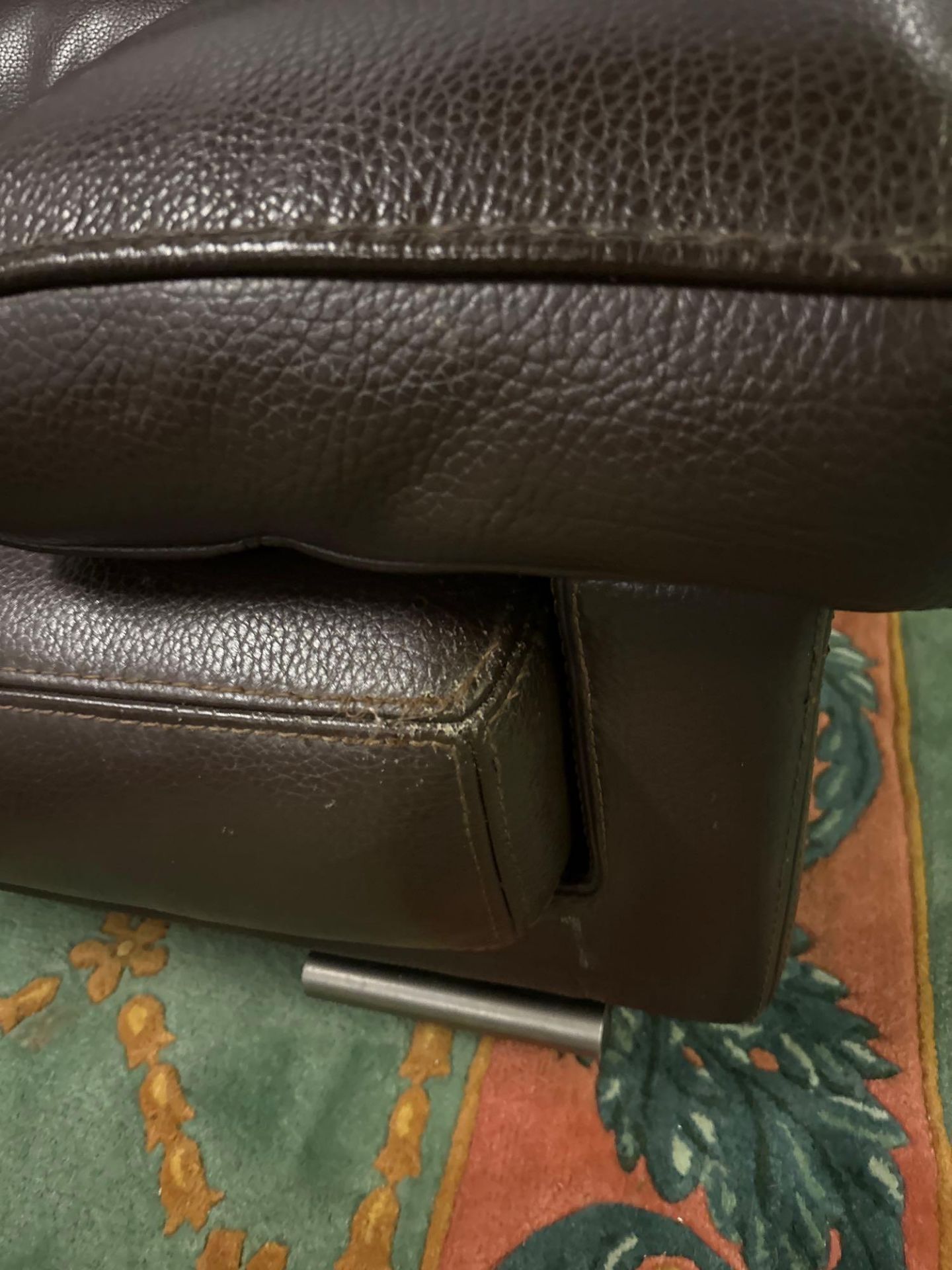 Philippe Bouix For Roche Bobois Ascot 3-Seat Sofa With Foot Stools W. 220 X H. 82 X D. 105 cm - Bild 6 aus 11