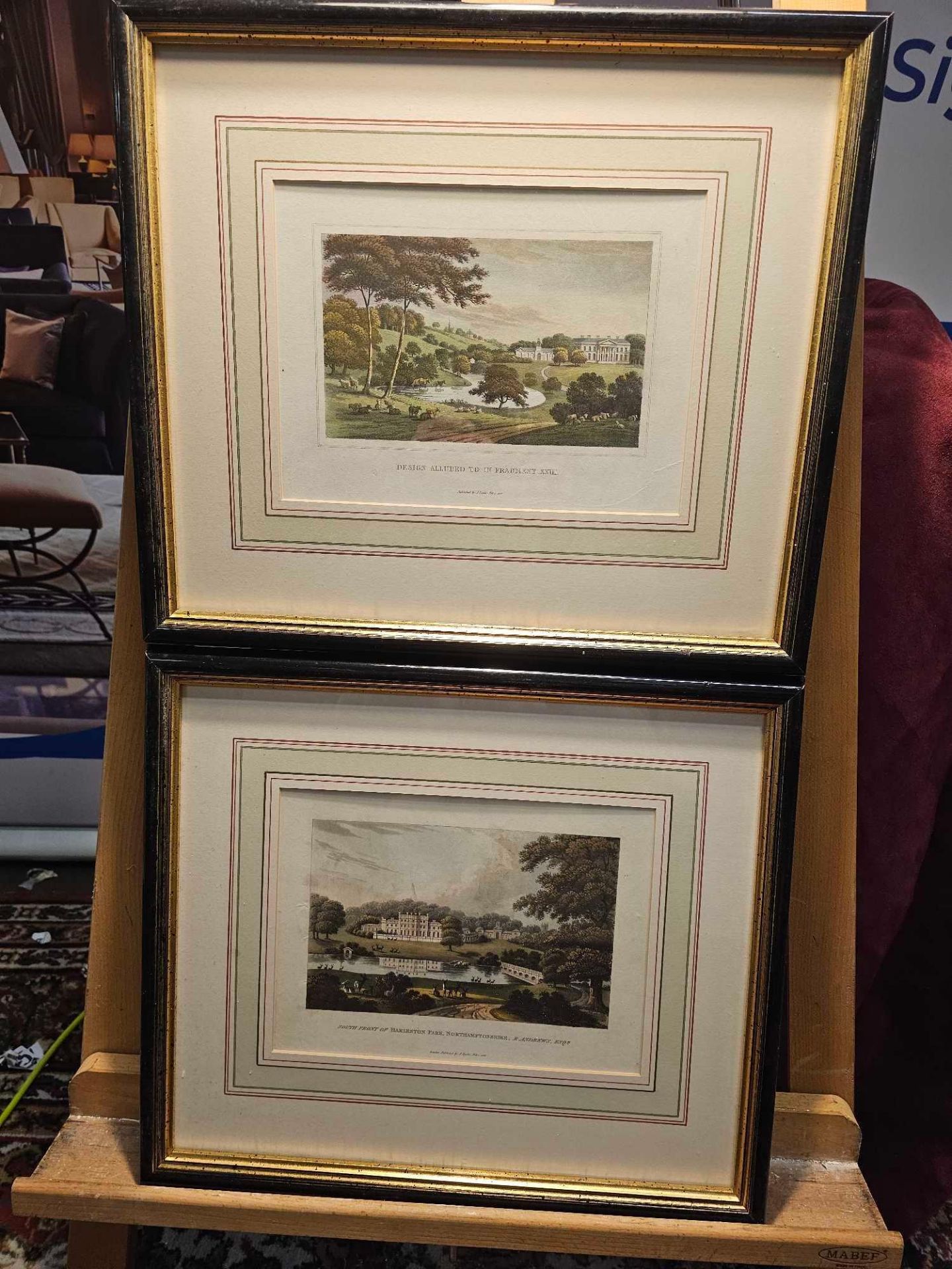 2 x Framed Landscape Prints (1) Design Alluded To In Fragment XXIII From Fragments On The Theory And