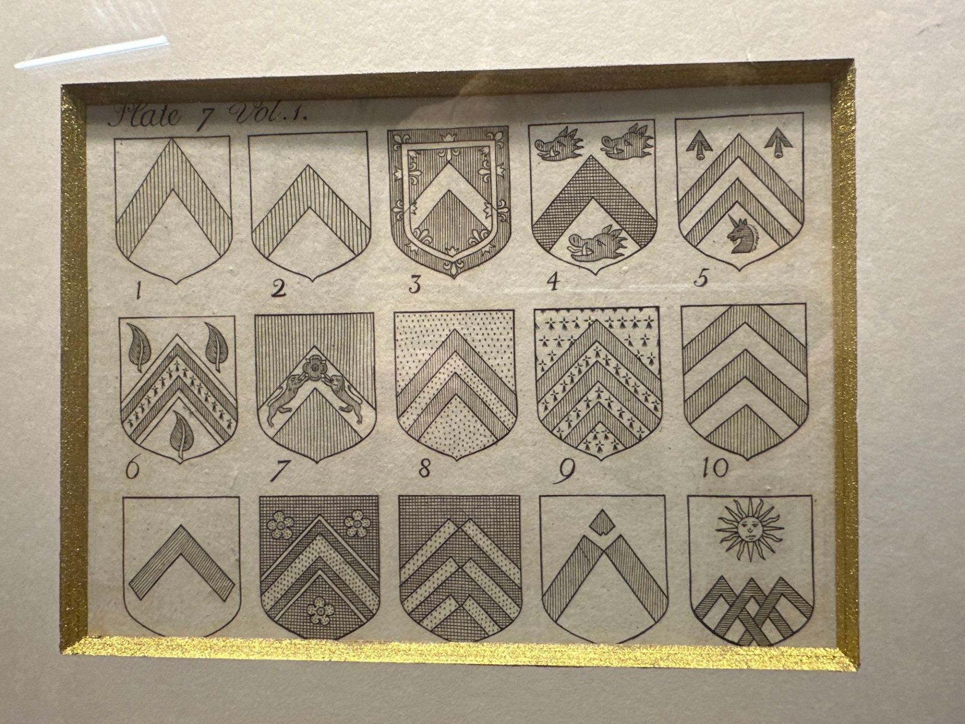 2 x Framed Heraldic Prints - Alexander Nisbet, System of Heraldry Speculative And Practical: With - Image 3 of 5