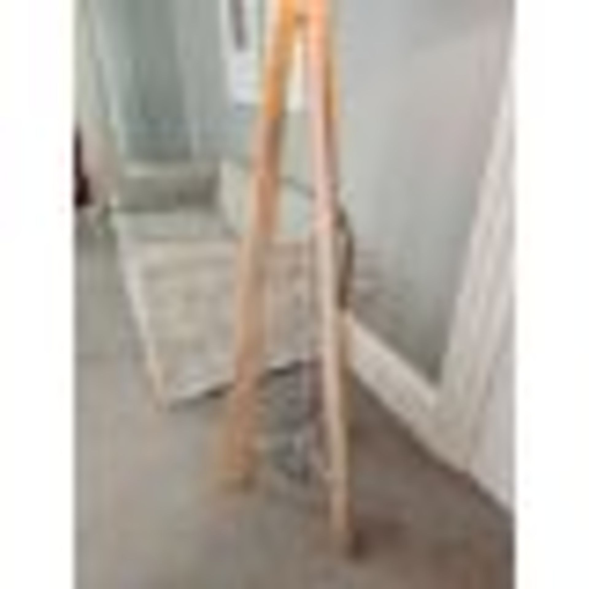 Pavillion Pr Home Tri Floor Lamp The Tri Is A Large Floor Lamp Available In Natural Meh Wood The - Image 2 of 2