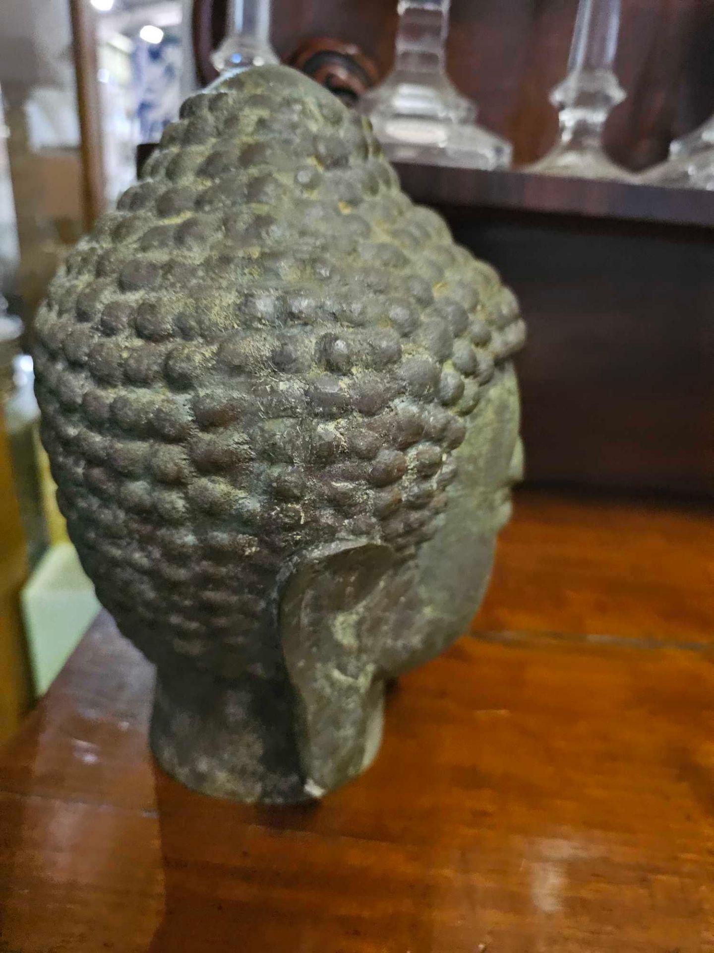 Buddha Head 27cm Carved - Image 2 of 3