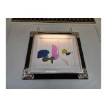 Nicholas Wood (USA) Abstract Framed Wall Art On Paper With Picture Light 72 x 66cm