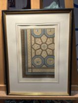 2 x Framed Prints (1) Paris Stables Ceiling Hotel Artois Architecture CÃ©sar Daly 19th Century