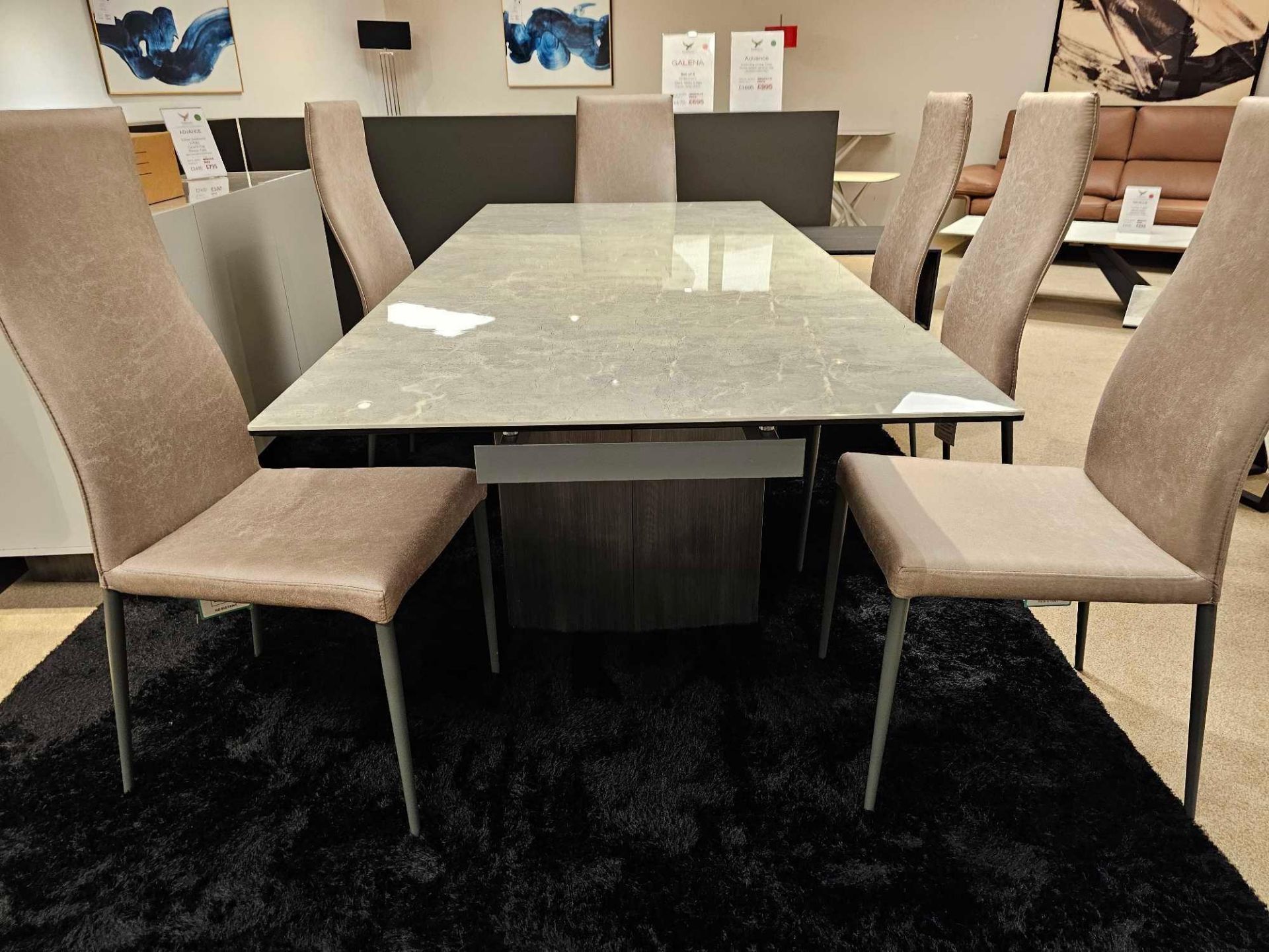 Stromboli Dining Table by Kesterport This glamorous contemporary dining table will add sensational - Image 4 of 13