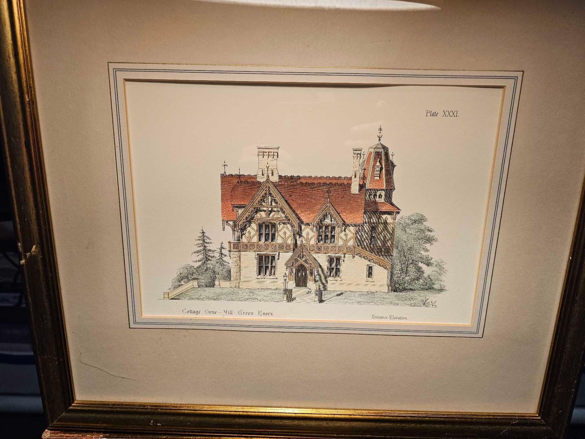 3 x Framed Prints Villa And Cottage Architecture: Select Examples of Country And Suburban Residences - Image 4 of 4