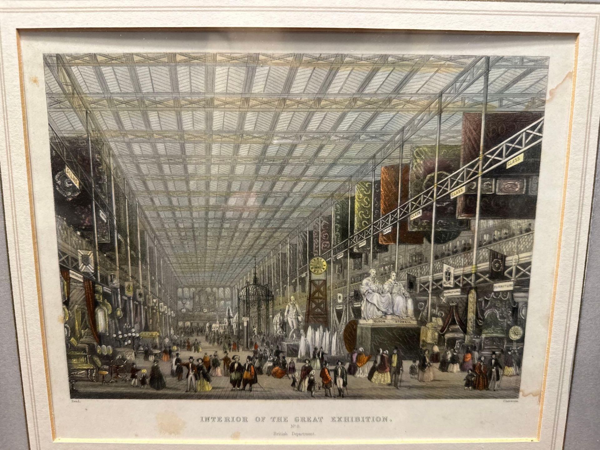 4 x Framed Prints The Great Exhibition 1851 (1) Interior of The Great Exhibition No.6 British - Image 2 of 9