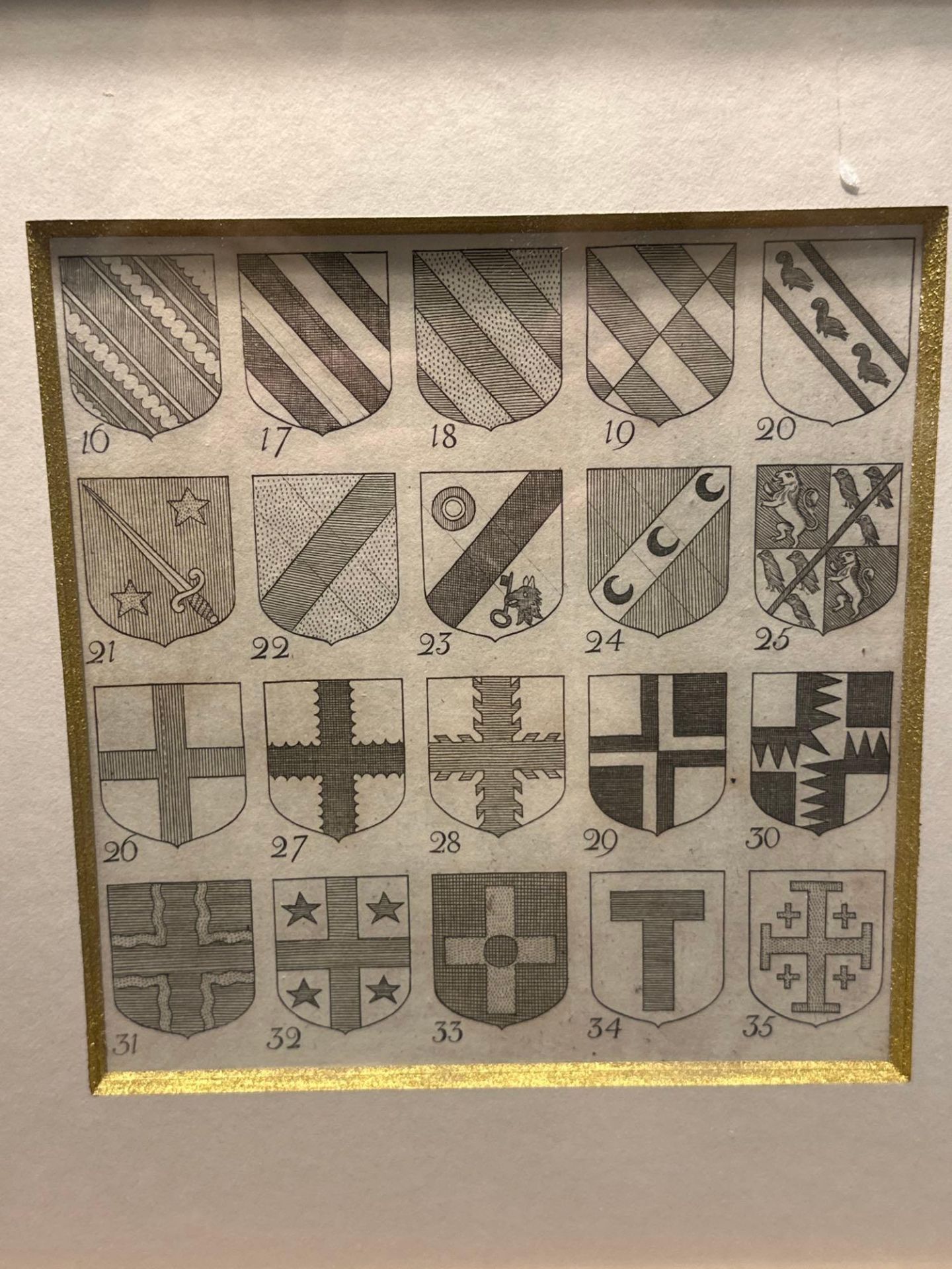 4 x Framed Heraldic Prints - Alexander Nisbet, System of Heraldry Speculative And Practical: With - Image 3 of 6