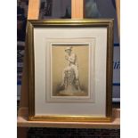 2 x Framed Prints Mercury [Hermes]. Engraving By G. Balestra After I. Podio After B. Thorwaldsen.