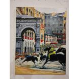Oil On Canvas Titled Siena Palio Delle Contrade Signed Bill Burnell 46 x 61cm