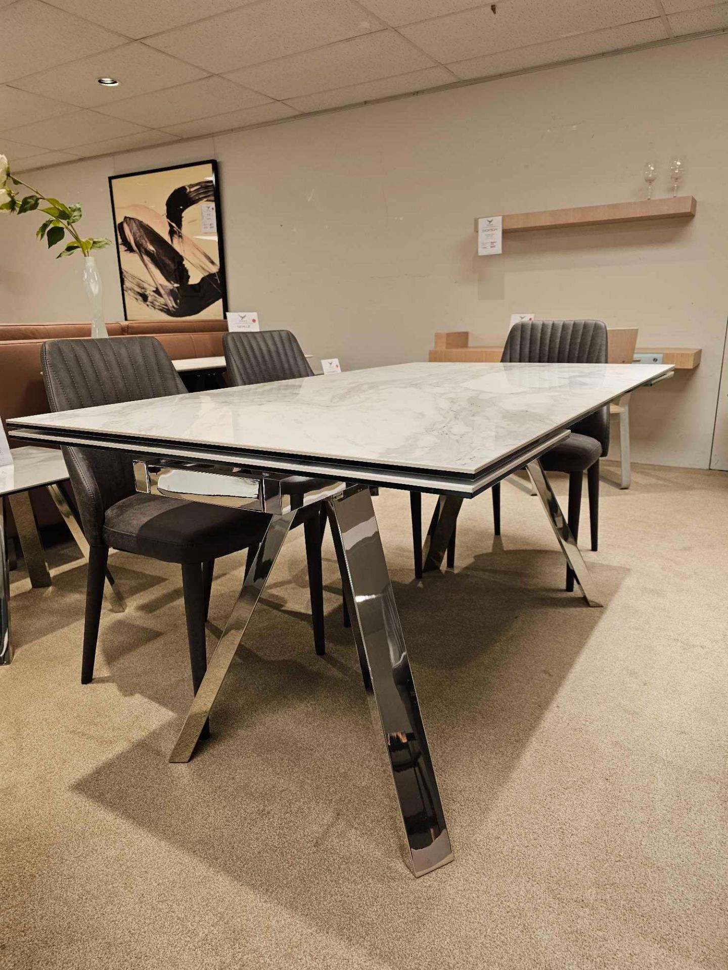 Stromboli Dining Table by Kesterport This glamorous contemporary dining table will add sensational - Image 5 of 11