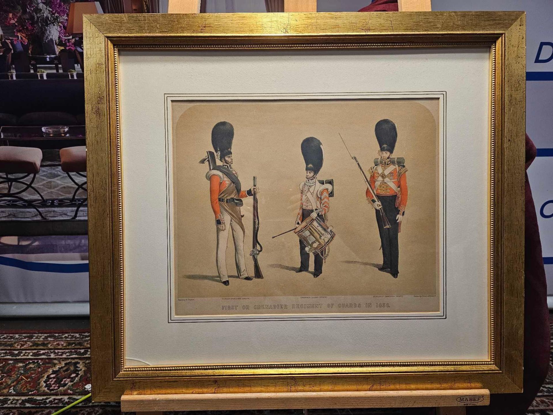 Framed Print Costumes of The First Or Grenadier Regiment of Guards From 1660 Clayton, B [Illus.]