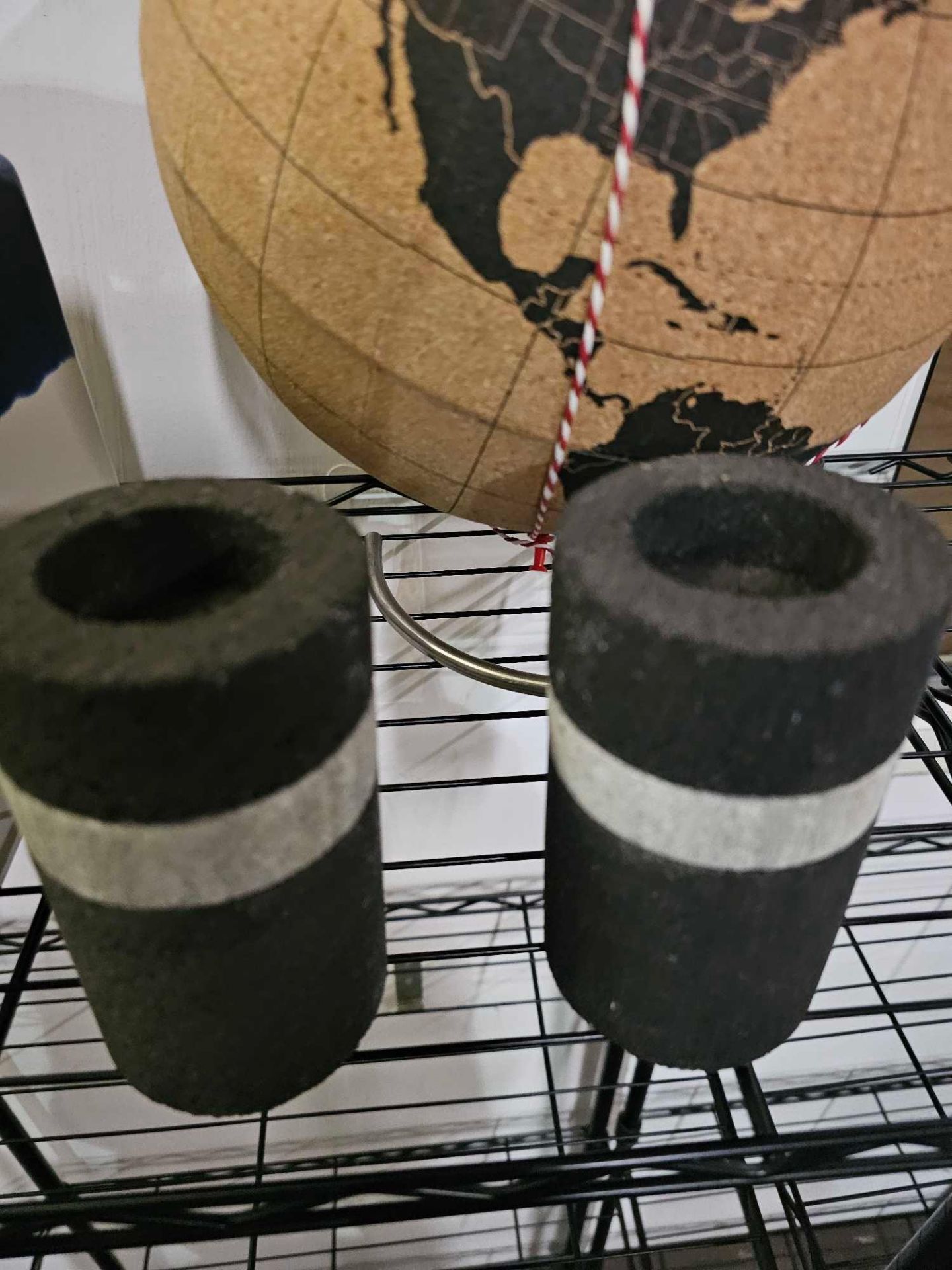 Decorative Objects To Include A Cork Globe Chiaki Kawakami Made By Suck UK, A Zara Home Indigo - Image 5 of 5