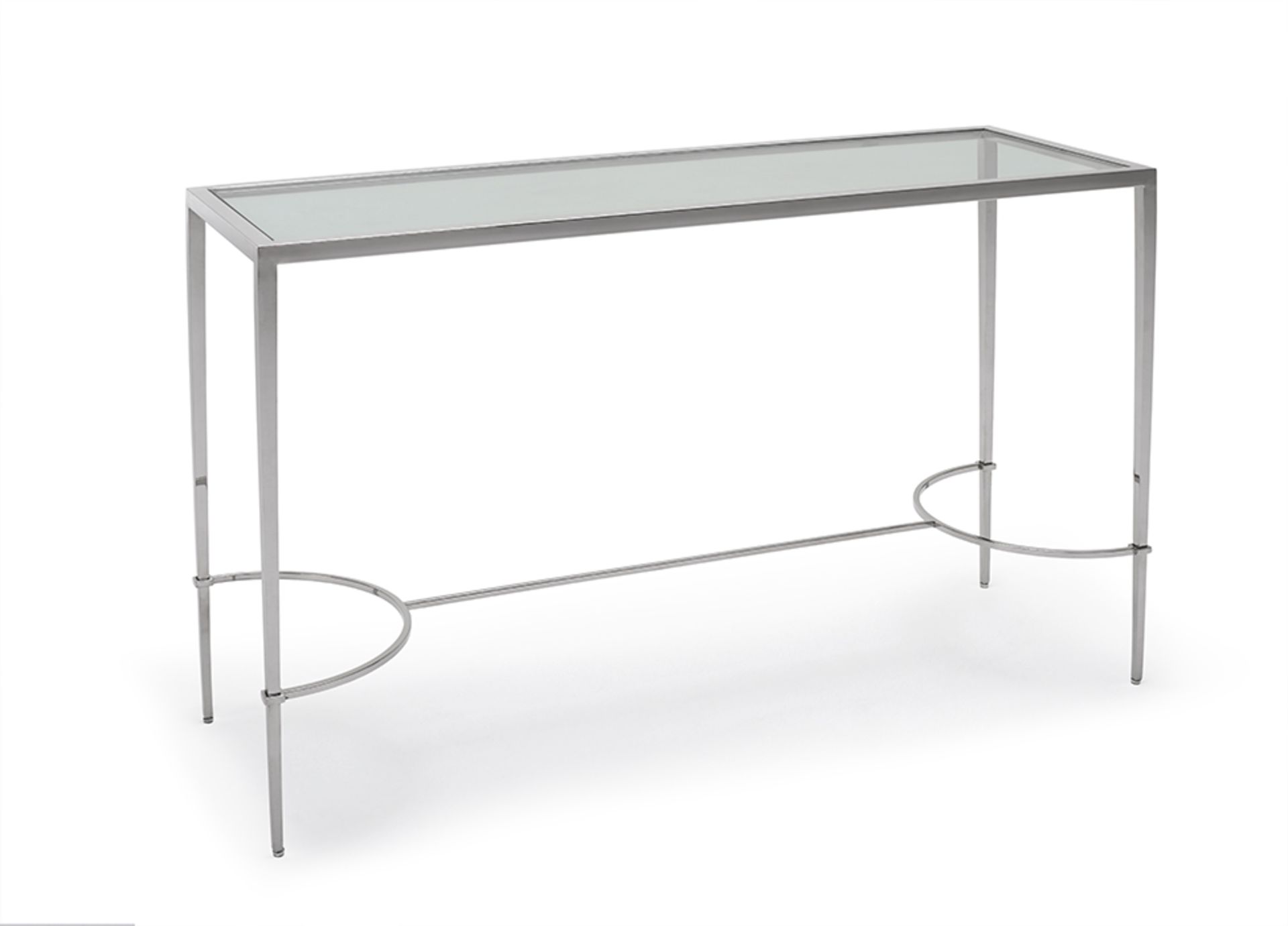 Tokyo Console Table by Kesterport The Tokyo console table with its clear glass top and a refined - Image 6 of 6