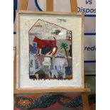 Ken Spooner Dog House Mixed Media 59 X 50 cms Framed Size: 63 X 54 cms Signed Verso This Complex