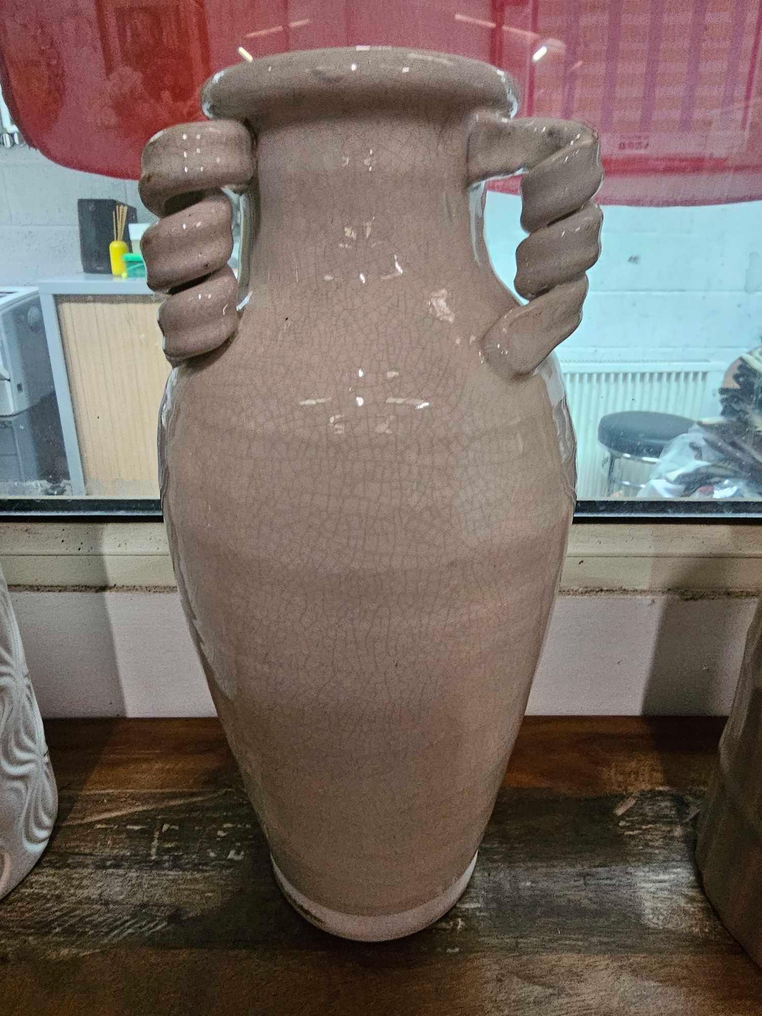 3 x Large Ceramic Vases As Photographed - Bild 4 aus 5