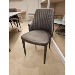 A set of 6 x Lundy Chairs by Kesterport The Lundy Chair is fully upholstered in our popular dark