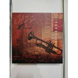 Canvas Wall Print Jazz Club By Conrad Knutsen (Born 1954 In New York ) 30 x 30cm