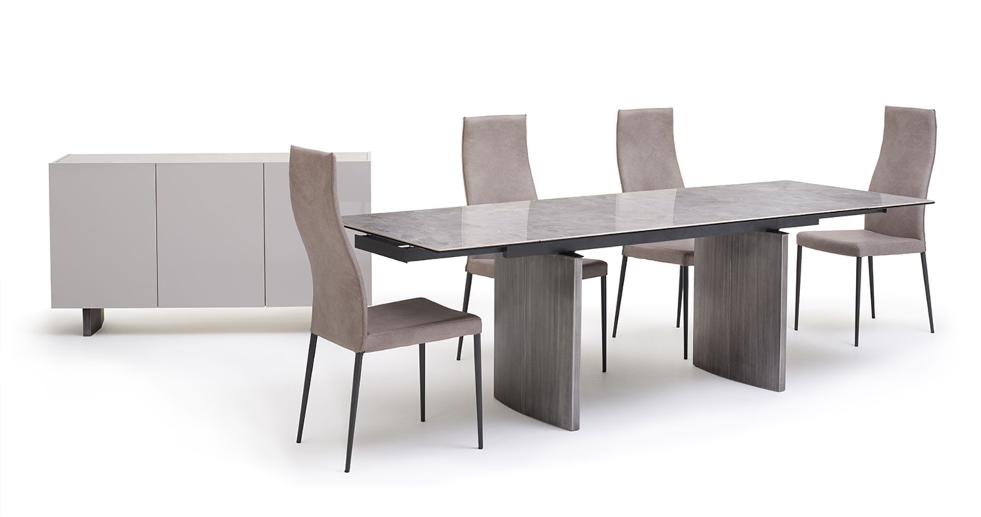 Advance Dining Table by Kesterport Our Advance dining table with its elegant twin base structure - Image 9 of 9