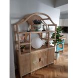 Display Case A Charming And Fashionable Boho Chic Bamboo Ettagere Offers The Allure Of Vintage Mid-