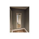 Full Height Dress Mirror A Bright White Gloss Finish On A Clean, Contemporary, Classic Design,