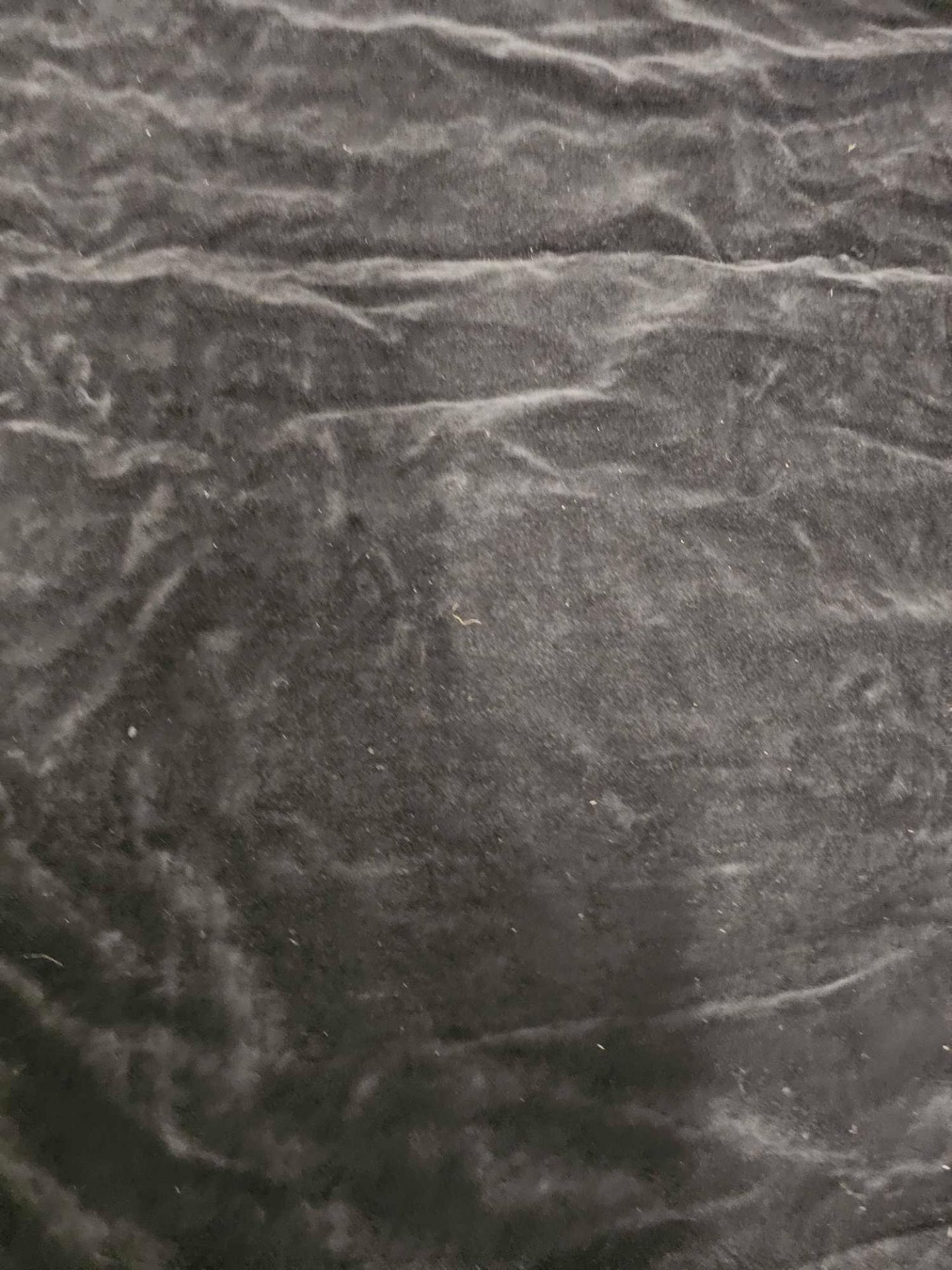 Pair Black Velvet Curtains Size 270 x 44cm (Ref Dorchspa 101) - Image 3 of 3