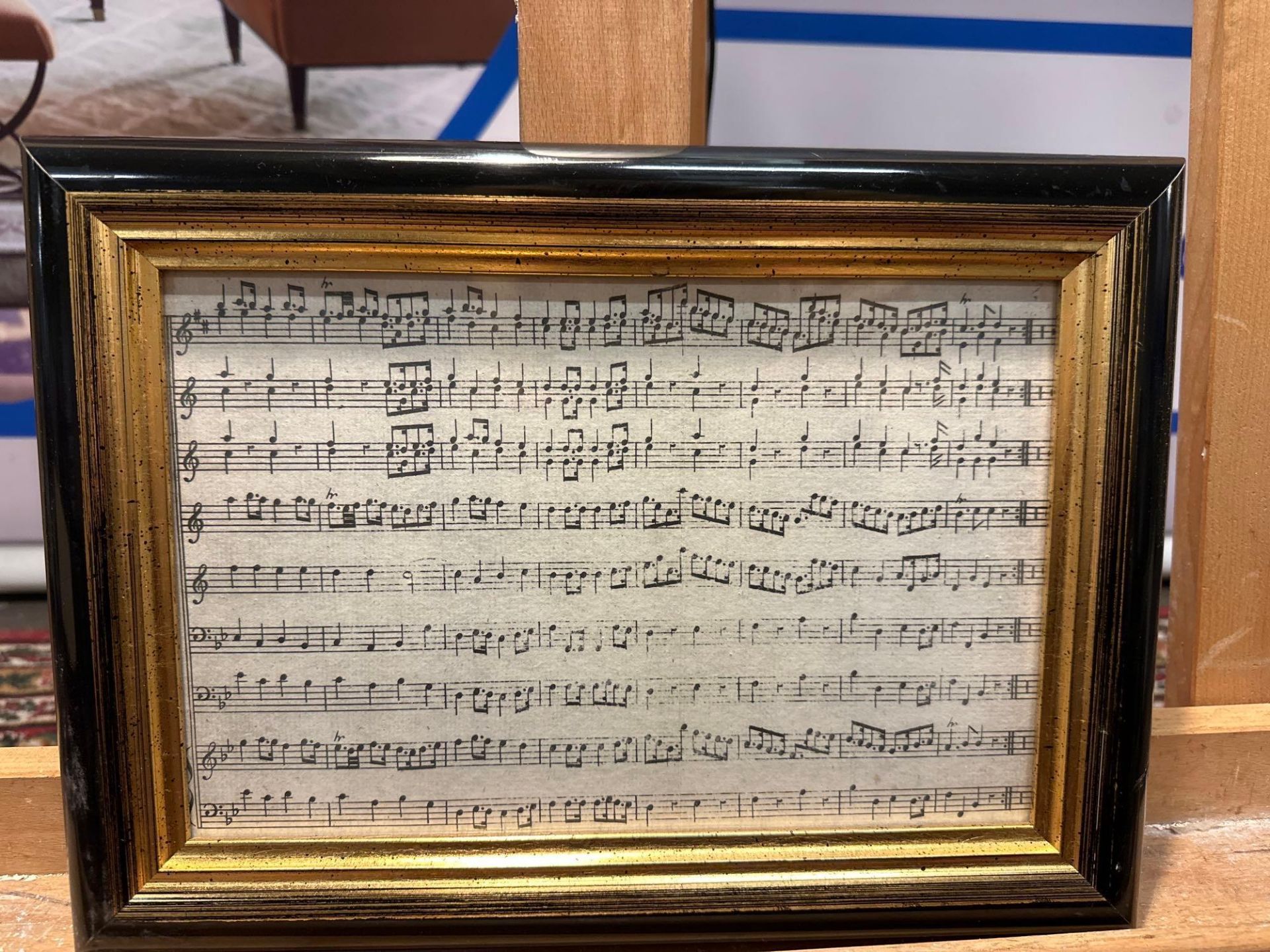 2 x Framed Prints of Music Scores 37 x 27cm (Hotel 16) - Image 3 of 4